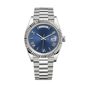 Executive Calendar 40 – Blue Dial | Silver Tone Bracelet