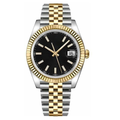 Classic Date 41 – Black Dial | Steel & Gold Tone Jubilee Bracelet
