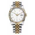 Classic Date 36 – White Dial | Steel & Gold Tone Jubilee Bracelet