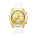 Celestial Chrono – Yellow Edition | White Strap