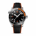 Ocean Diver Pro – Black Dial with Orange Accents | Sport Strap