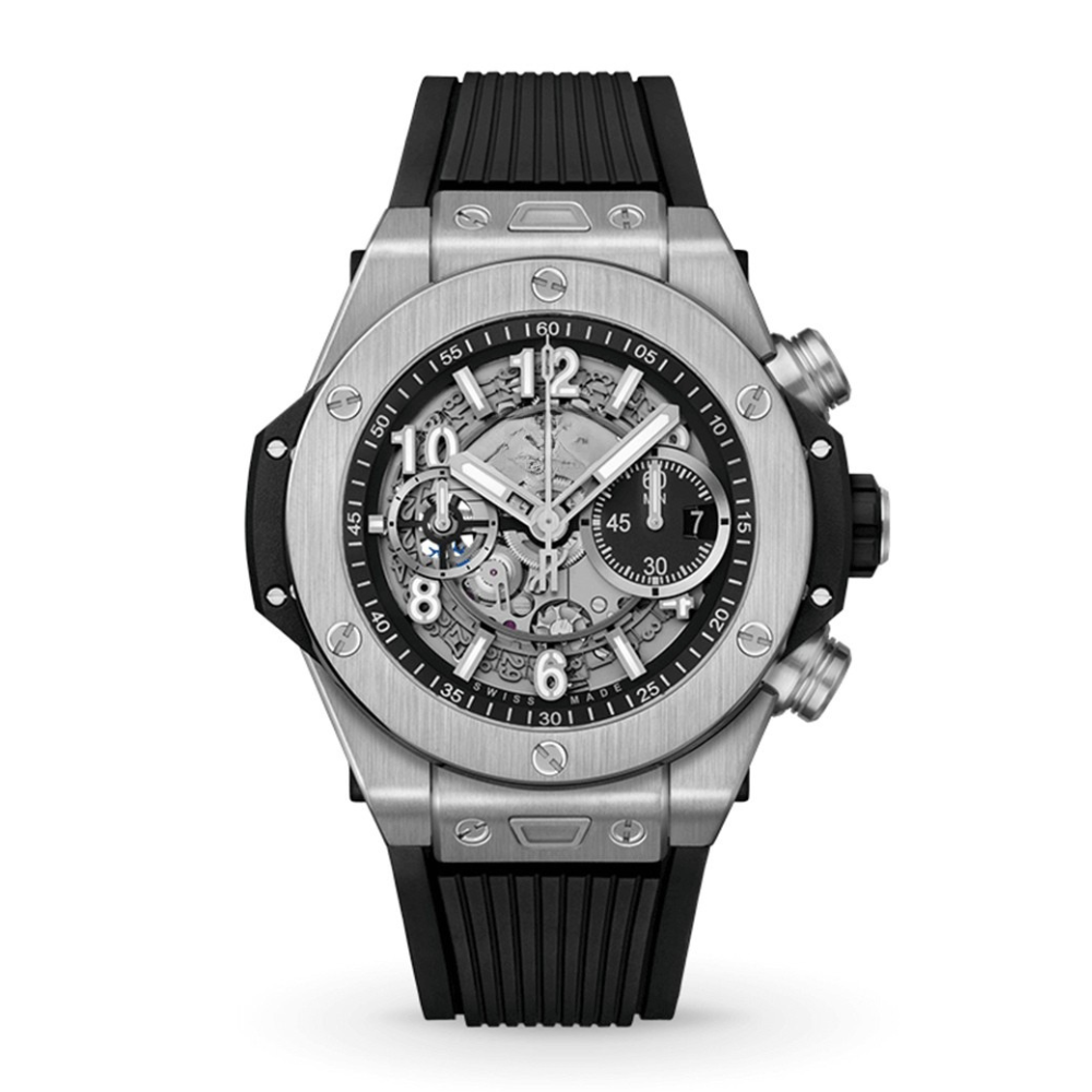Fusion Sport Skeleton – Silver & Black Edition | Black Strap